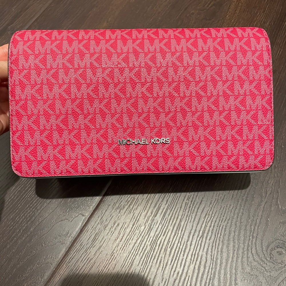 Michael Kors Red Logo Wristlet